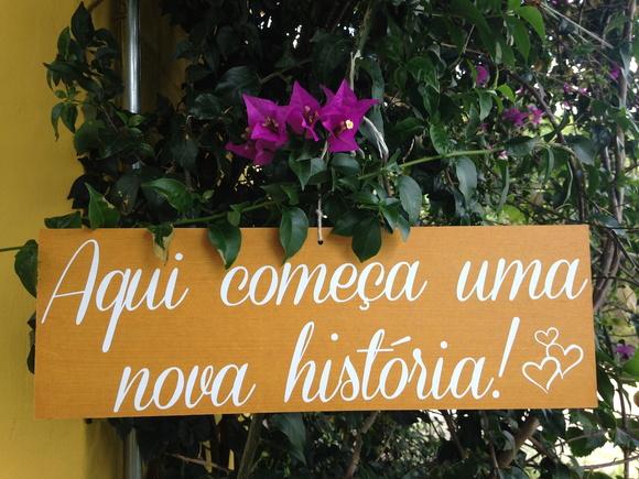 Placa Rústica para Casamento I