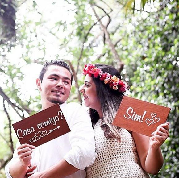 Placa para Save The Date Estilo Rústico