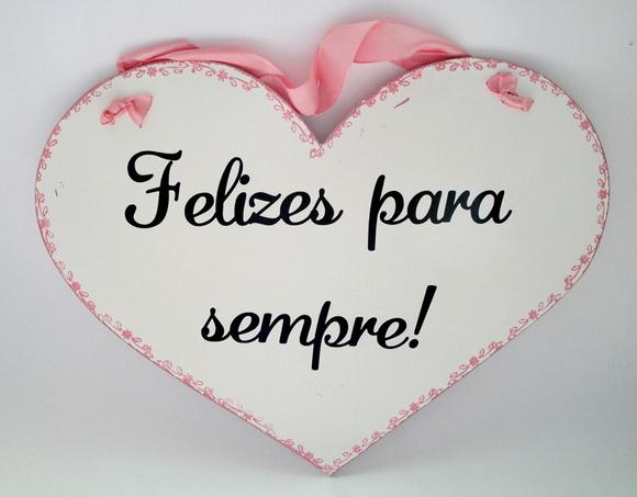 Placa Daminha-pajem Felizes para Sempre