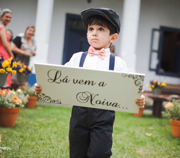 Placa Pajem-daminha mdf Branca