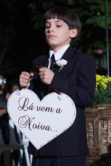 Placa Daminha-pajem para Casamento