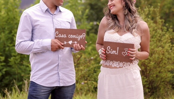Placa para Save The Date Estilo Rústico