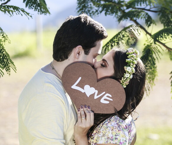 Placa para Save The Date em mdf Rustico