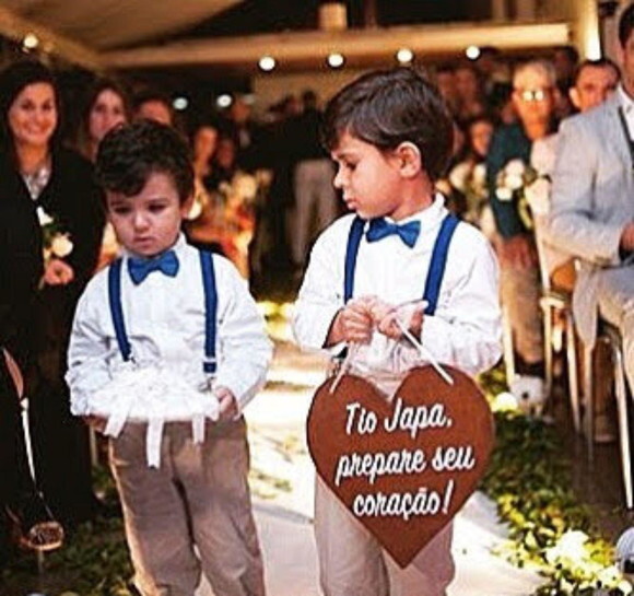 Placa Daminha e Pajem Tio Prepare Seu Coração