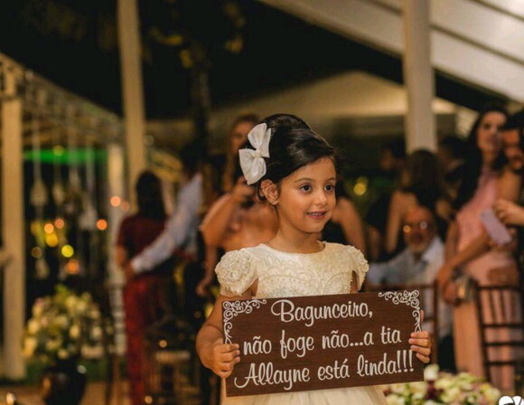 Placa Daminha-pajem Tio Prepare o Seu Coração em mdf