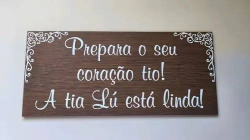 Kit 3 Placas Cerimônia
