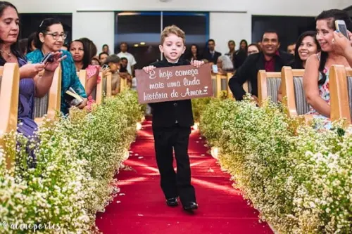 Placa Casamento para Daminha - Pajem em mdf Rústico