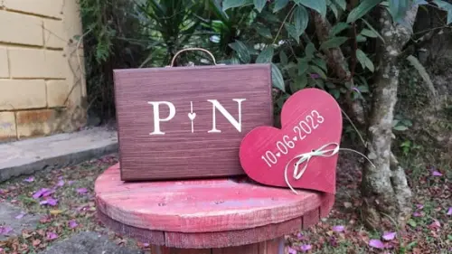 Maleta Porta Alianças Personalizado para Daminha e Pajem
