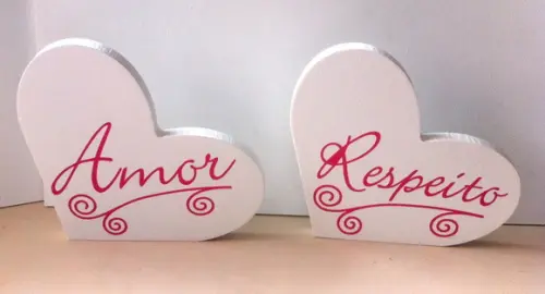Coração em mdf 12 cm