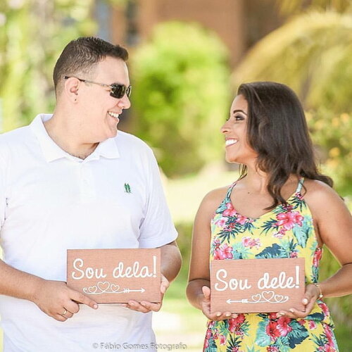 Placa para Save The Date Estilo Rústico