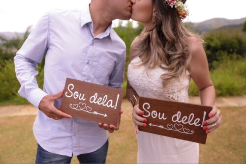 Placa para Save The Date Estilo Rústico