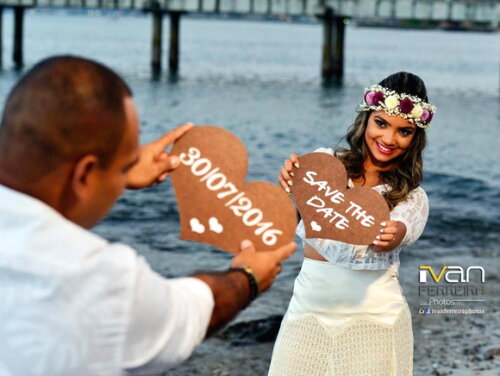 Placas para Save The Date Rústico Mod Iii