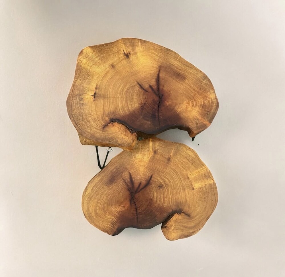 Conjunto mesa de canto madeira