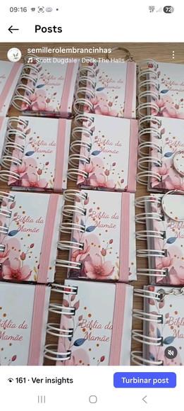 Mini Bíblia com Versículo para o Dia das Mães