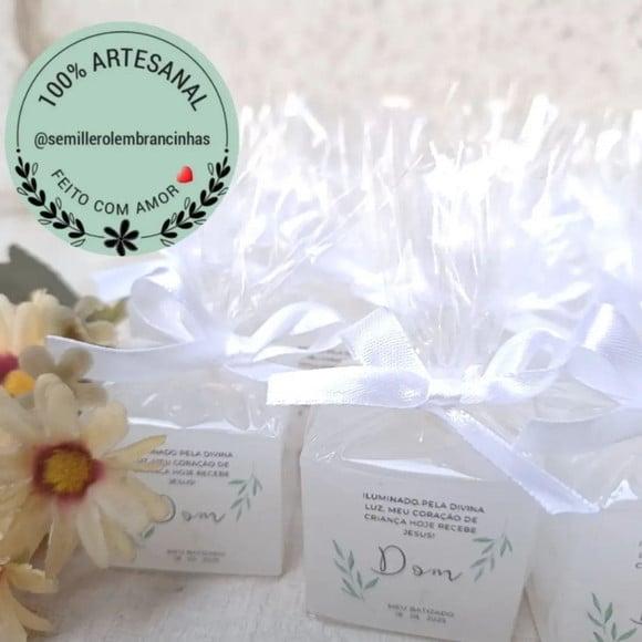 Mini Vela Artesanal Perfumada Eucaristia