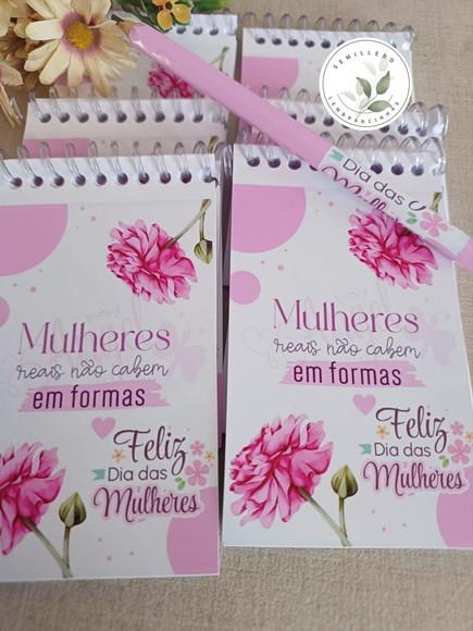 Bloquinho de Anotações para o Dia Internacional da Mulher