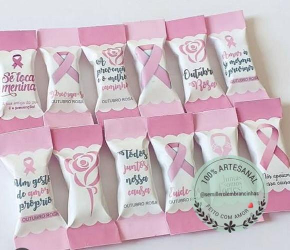 Balas Personalizadas Outubro Rosa