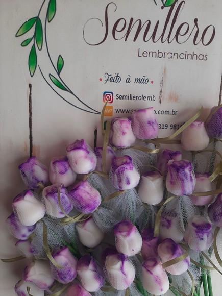Botão de Rosa de Sabonete