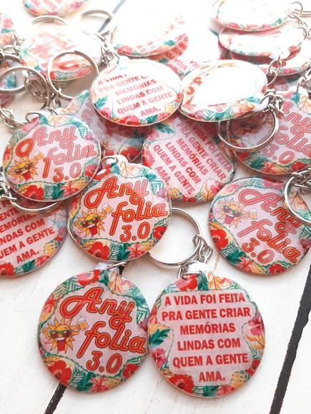 Chaveiro artesanal Aniversário