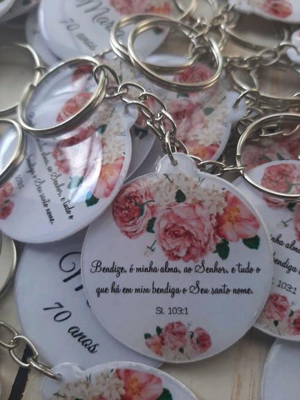 Chaveiro personalizado com embalagem