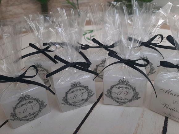 Mini Vela artesanal perfumada para casamento