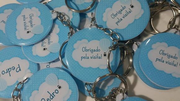 Chaveiro Artesanal Personalizado Balão