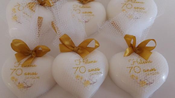 Sabonete Personalizado para Aniversário de 70 Anos