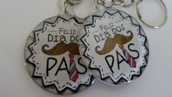Chaveiro Artesanal Personalizado para o Dia dos Pais
