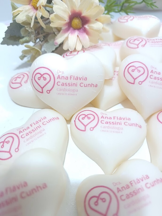 Coração de Sabonete personalizado para eventos corporativos