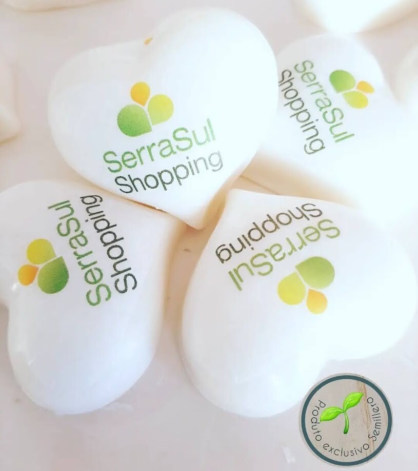 Coração de Sabonete personalizado para eventos corporativos