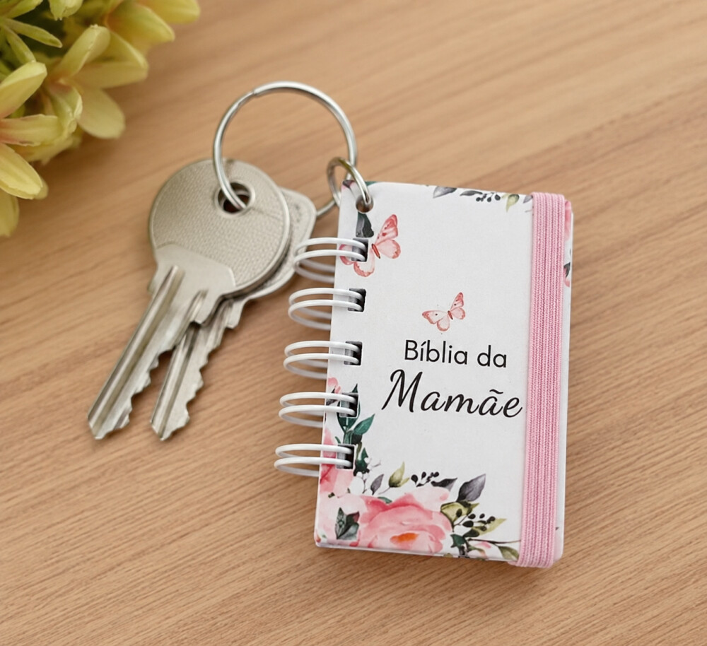 Chaveiro Mini Bíblia Para o dia Das Mães