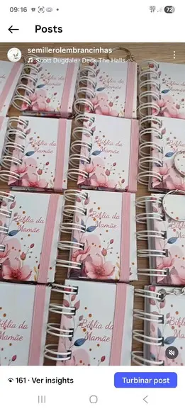 Mini Bíblia com Versículo para o Dia das Mães