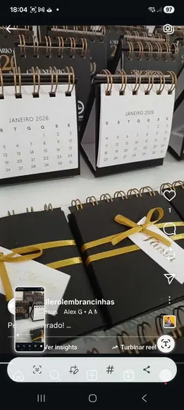 Mini Calendário para 2026