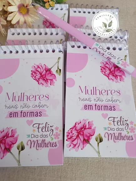 Bloquinho de Anotações para o Dia Internacional da Mulher