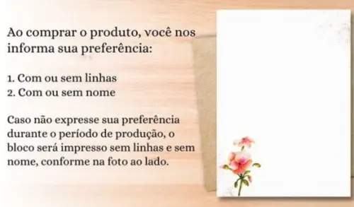 Bloquinho de Anotações com Páginas Personalizadas
