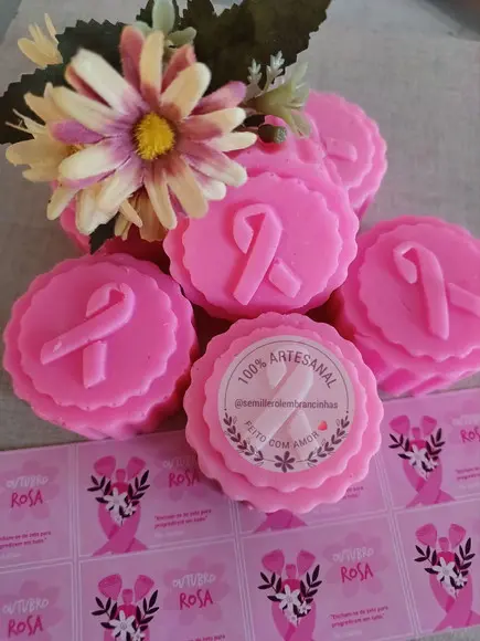 Sabonete Outubro Rosa