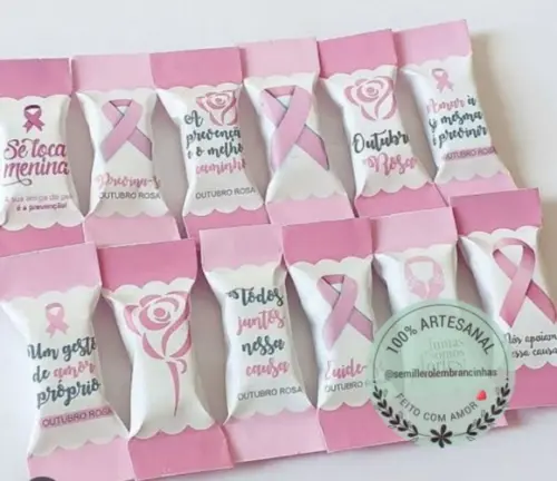 Balas Personalizadas Outubro Rosa