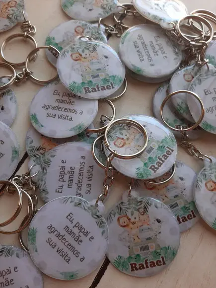 Chaveiro artesanal personalizado