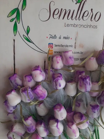 Botão de Rosa de Sabonete