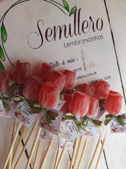 Botão de Rosa de Sabonete
