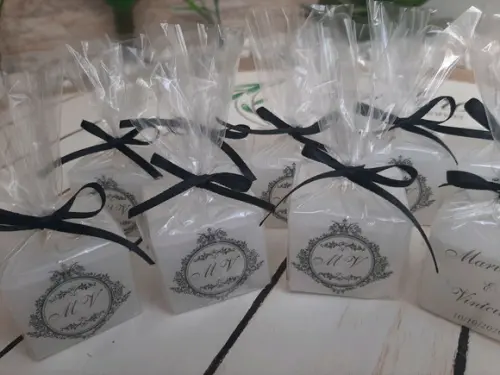 Mini Vela artesanal perfumada para casamento