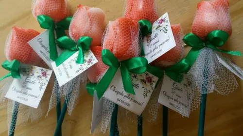 Rosas de Sabonete para o Dia Internacional da Mulher