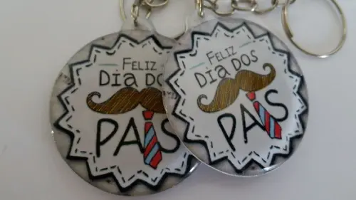 Chaveiro Artesanal Personalizado para o Dia dos Pais