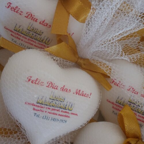 Coração de Sabonete personalizado para eventos corporativos