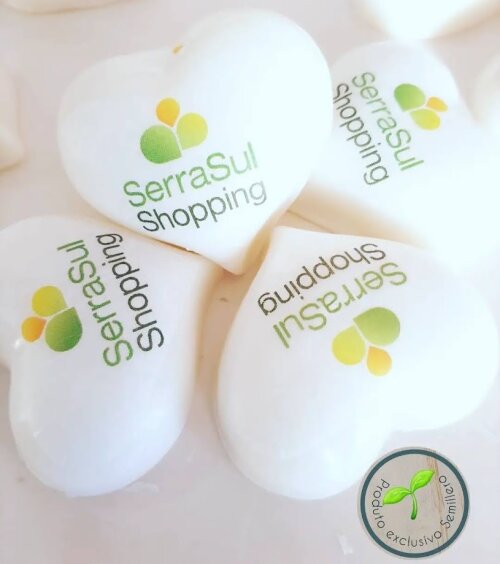 Coração de Sabonete personalizado para eventos corporativos