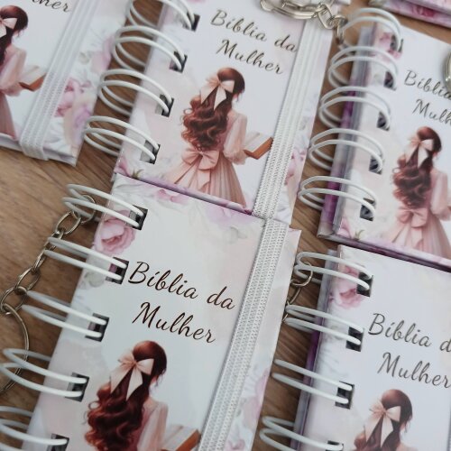 Chaveiro Mini Bíblia Para o dia Da Mulher