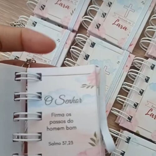 Chaveiro Mini Bíblia Para Batizado