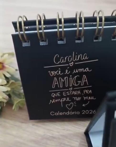 Calendário de Mesa para presente amigas