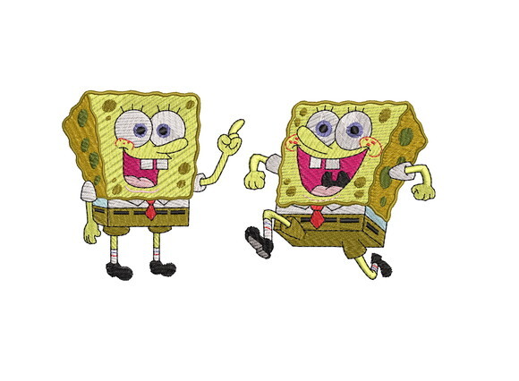 24 Matrizes de Bordado Bob Esponja