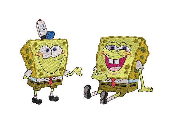 24 Matrizes de Bordado Bob Esponja